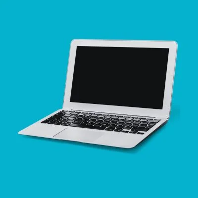 Laptop-bluebackground